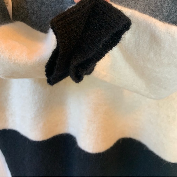 BNWT Aritzia Wilfred Cream Grey Black Cipriana Alpaca Wool Blend Sweater Dress - Picture 8 of 14